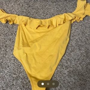 Off the shoulder bikini or bodysuit